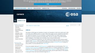 Join us / Careers at ESA / About Us / ESA