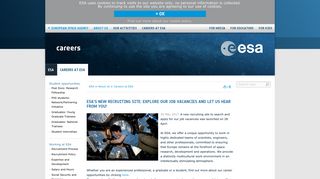 ESA's new recruiting site: explore our job vacancies and let us hear ...