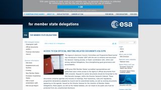 Access to ESA official meeting-related documents via eCPB ...