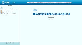 EMITS Invitation To Tender System - ESA