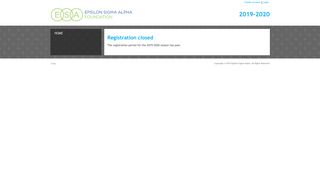 Login - ESA Foundation Scholarship Application System - Epsilon ...