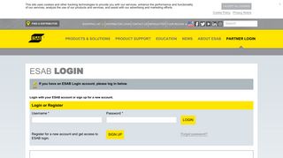 ESAB Partner Login