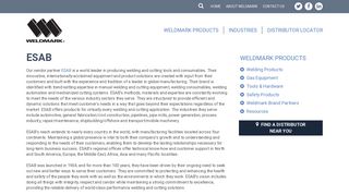 Weldmark Vendor Partner ESAB | Weldmark
