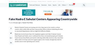 Fake Nadra E Sahulat Centers Appearing Countrywide - ProPakistani