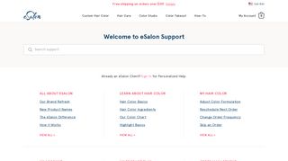 eSalon Support