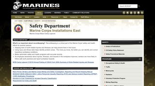 Marine Corps Installations East > Staff Offices > Safety > Mishap ...