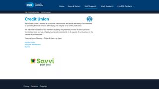 Credit Union - ESB Staff Services