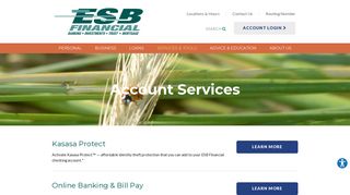 Account Services | ESB Financial | Emporia, KS - Manhattan, KS