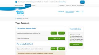 Your account online - Electric Ireland NI