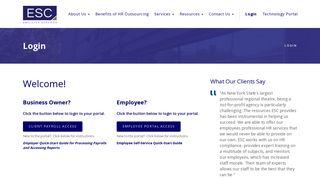 Login - ESC | Employer Services - Buffalo