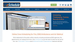 eSchedule: EMS/Ambulance & Fire Department Scheduling