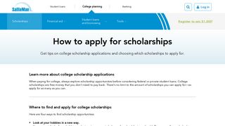 Scholarship Applications - How to Apply for Scholarships | Sallie Mae