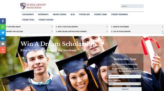 Scholarship Positions | The World's #1 Scholarship Website
