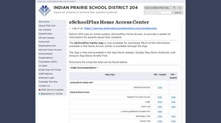 IPSD 204: eSchoolPlus Home Access Center