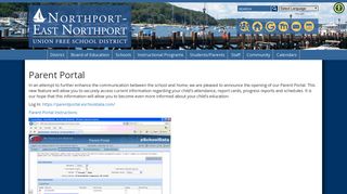 Northport-East Northport Schools Students/Parents | Parent Portal