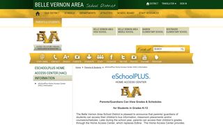 eSchoolPlus Home Access Center (HAC) Information / eSchoolPlus ...
