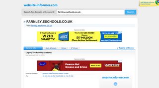 farnley.eschools.co.uk at WI. Login | The Farnley Academy