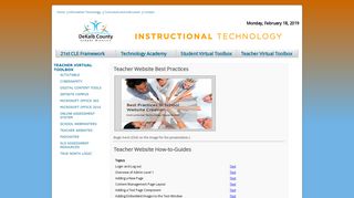 Teacher Websites - DeKalb County School