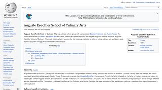 Auguste Escoffier School of Culinary Arts - Wikipedia