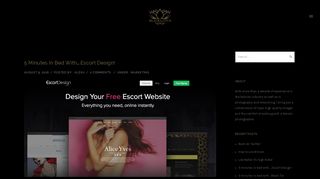 5 minutes in bed with….Escort Design! | Black Lotus Photography