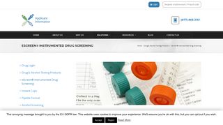 eScreen® Instrumented Drug Screening - Applicant Information