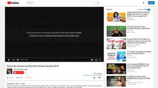 Como ter acesso ao Escritório Virtual Hinode 2018 - YouTube