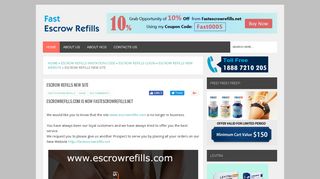 Escrow Refills New Site ~ Fast Escrow Refills