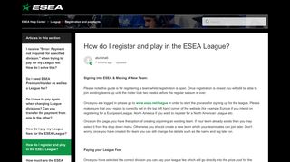 How do I register and play in the ESEA League? – ESEA Help Center