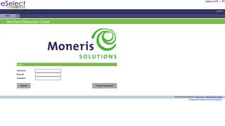 Moneris Solutions USA - eSELECTplus - Merchant Resource Center