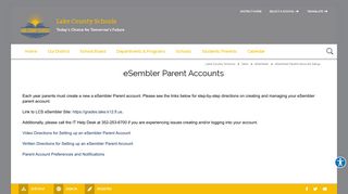 eSembler / eSembler Parent Account Setup - Lake County Schools