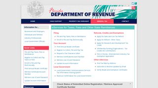 Florida Dept. of Revenue - e-Services for Taxes, Fees and Other State ...