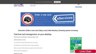 eServices - Free online fuel card account management - EuroShell