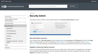 Security Admin | ESET License Administrator | ESET Online help