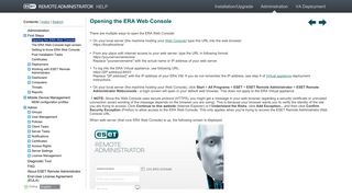 ERA Web Console - ESET Remote Administrator - Administration Guide