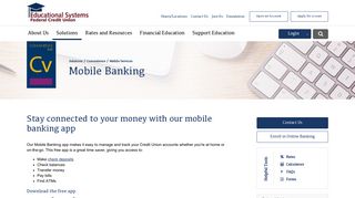 Mobile Banking App | Educational Systems Federal Credit Union