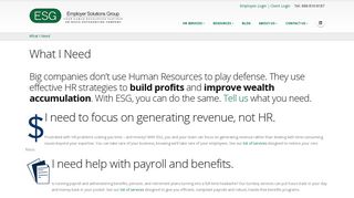 ESG | PEO HR Services, Payroll & Benefits, Compliance & Risk ...