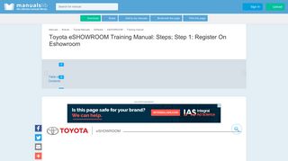 Steps; Step 1: Register On Eshowroom - Toyota ESHOWROOM ...