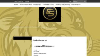 Student Resources - Excelsior Springs School District