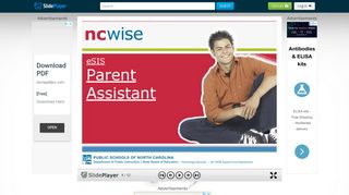 ESIS Parent Assistant. Create Single User Path: School > Parent ...