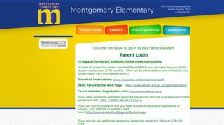 ESIS Parent Portal - Montgomery Elementary School