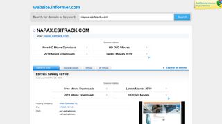 napax.esitrack.com at WI. ESITrack Safeway To Find - Website Informer