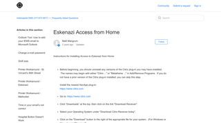 Eskenazi Access from Home – Indianapolis EMS (317-674-3677)