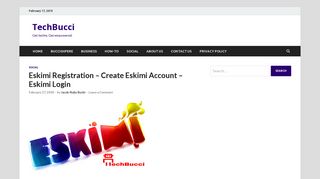 Eskimi Registration - Create Eskimi Account - Eskimi Login - TechBucci