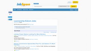 Learnership Eskom Jobs - Learnership Eskom Careers & Vacancies ...