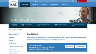 Credit Cards | ESL Federal Credit Union