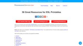 62 Great Resources for ESL Printables - ProofreadingServices.com