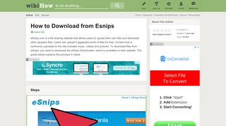 How to Download from Esnips: 5 Steps (with Pictures) - wikiHow