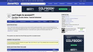 can't login to account?? - The Elder Scrolls Online: Tamriel Unlimited ...