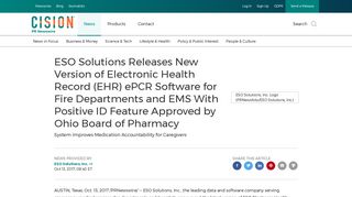 ESO Solutions Releases New Version of Electronic Health Record ...