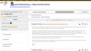 3697 - Recent Discussions — Elder Scrolls Online - RSSing.com